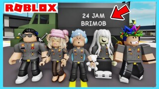 24 Jam Menjadi Brimob Di Roblox Brookhaven ft @Shasyaalala