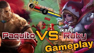 How to face Paquito at Laning | ikanji RUBY Gameplay | Mobile Legends