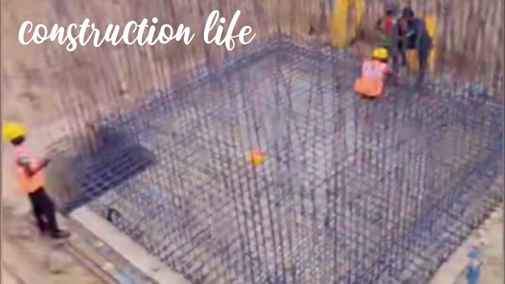 India construction site vlog foundation rebar shuttering work after pcc