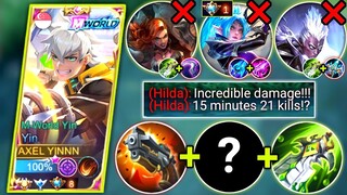 YIN 15 MINUTES = 21 KILLS IN SIDELANE | YIN HYPER CARRY BUILD & EMBLEM (MUST TRY) | MOBILE LEGENDS