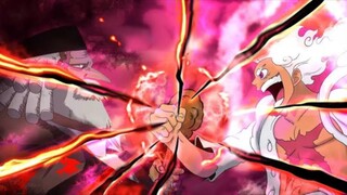 Epic Battle Luffy vs Gorosei Saturn Anime One Piece