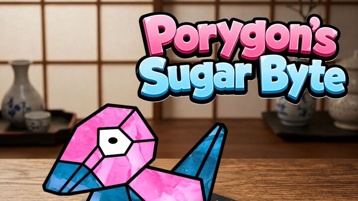 What If Porygon was Edible? Sweet sugar candy