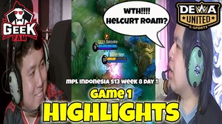 BALOYSKIE HELCURT ROAM GAME 1 HIGHLIGHTS | MPL ID S13 WEEK 8 DAY 1