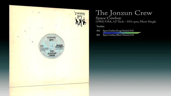 The Jonzun Crew (1983) Space Cowboy [12' Inch - 33⅓ RPM - Maxi-Single]