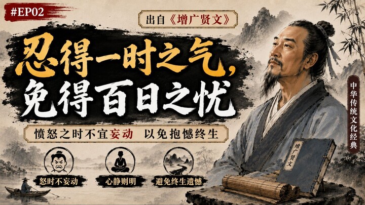 #EP02 | “忍得一时之气，免得百日之忧” | 愤怒之时不宜妄动以免抱憾终生