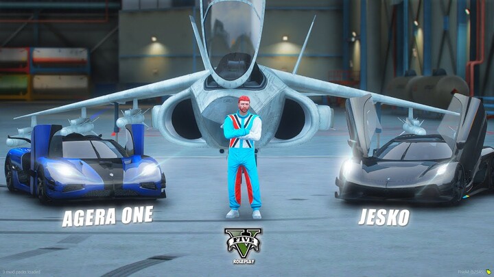 ADU KECEPATAN JET HYDRA VS KOENISEG JESKO VS AGERA ONE !! - GTA V ROLEPLAY INDONESIA