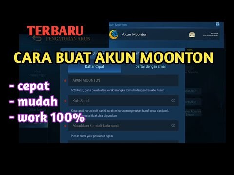 CARA BUAT AKUN MOONTON MOBILE LEGEND