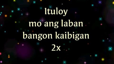 ituloy mo Ang laban