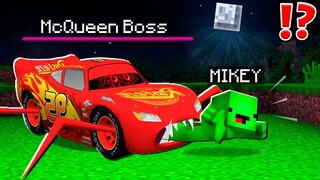 Why Creepy McQueen BOSS ATTACK and EAT Mikey and JJ ? - in Minecraft Maizen