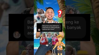 Bule di Indo paling banyak asalnya dari mana? Coba tebak #shorts