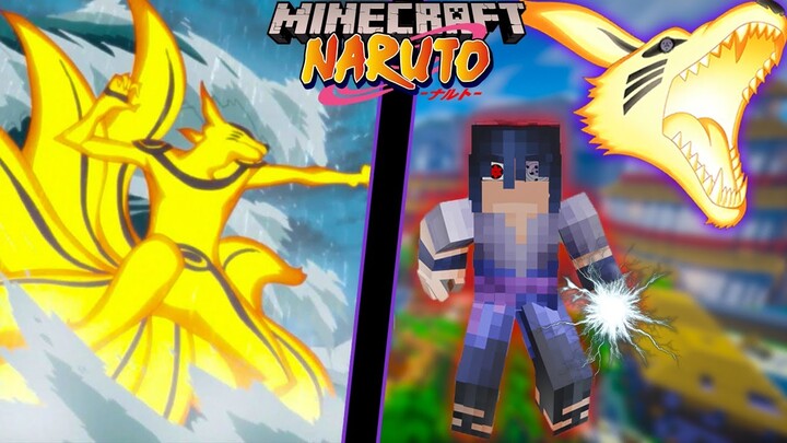 9 Tails Jinchuriki With RINNEGAN, Mangekyou Sharingan & Susanoo! Naruto Anime Mod Minecraft