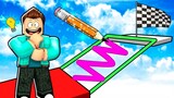 ROBLOX DRAWING TO WIN OBBY!! 😂