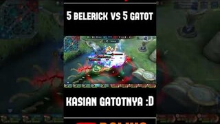 5 Gatot vs 5 Belerick Mirror Mode, Kasian Gatotnya :D #shorts