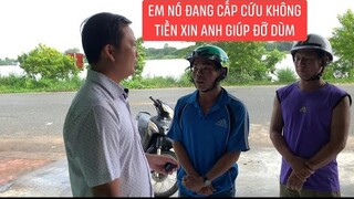 Dự định đem quà MTQ vào nhà Đại Phước gặp một hoàn cảnh đang trong nguy kịch đến nhà nhờ giúp đỡ...!