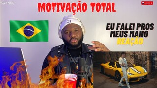 CALVIN | Reação 🇧🇷 Greg Ferreira - Eu falei pros meus mano | MOTIVAÇÃO TOTAL | GRINGO REAGINDO🔥