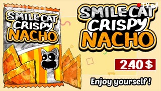 Smile Cat Crispy Nacho Chips - pepper and chedder cheese