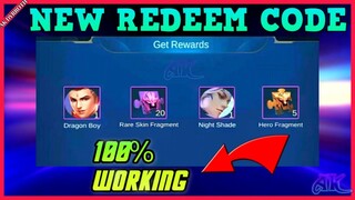 NEW ML REDEEM CODES | NOVEMBER WORKING ML REDEEM CODES | ML NEW REDEEM CODES| FREE SKIN | AK DYRROTH