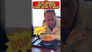 ORANG INDO🇮🇩COBA CARA MAKAN RAMEN JEPANG YANG BENAR