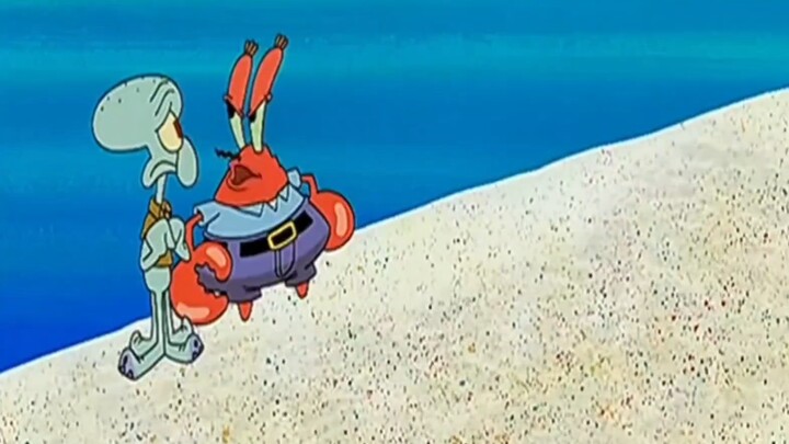 He’s even too reluctant to put in a real crab and octopus.