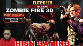 game zombie fire 3D.  tembak brutal zombie kijang