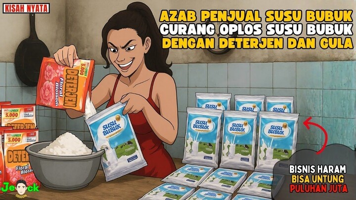 AZAB PENJUAL SUSU BUBUK CURANG OPLOS SUSU BUBUK DENGAN DETERJEN DAN GULA