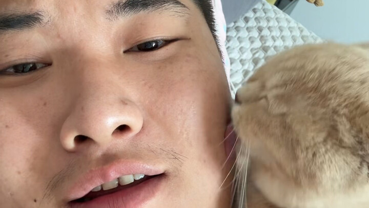 Aku dan kucing kecil sudah benar-benar lupa akan dunia luar