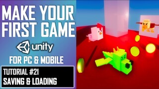 HOW TO MAKE YOUR FIRST GAME IN UNITY ★ #21 -SAVING & LOADING ★ LESSON TUTORIAL ★ JIMMY VEGAS