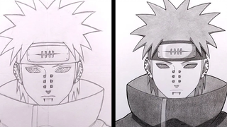 วิธีการวาดความเจ็บปวด Akatsuki - Naruto