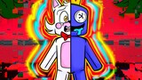 Funtime Foxy Becomes BLUE From Rainbow Friends In Minecraft FNAF