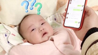 The baby cried and comforted himself—this approach actually works pretty well!