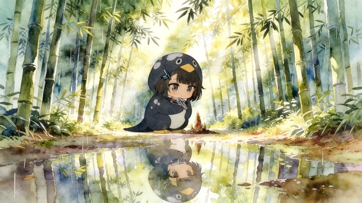 เพนกวินตัวน้อยในป่าไผ่