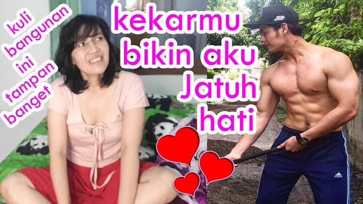 Minum Teh Sambil Gosip || Ngintip Kuli Bangunan Muda Kekar & Ganteng
