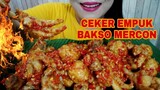 ASMR CEKER EMPUK BAKSO MERCON PEDAS DOWER | ASMR MUKBANG INDONESIA | EATING SOUNDS