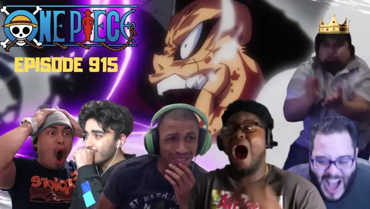 THUNDER BAGUA!! KAIDO DESTROYS LUFFY ! one piece episode 915 reactions