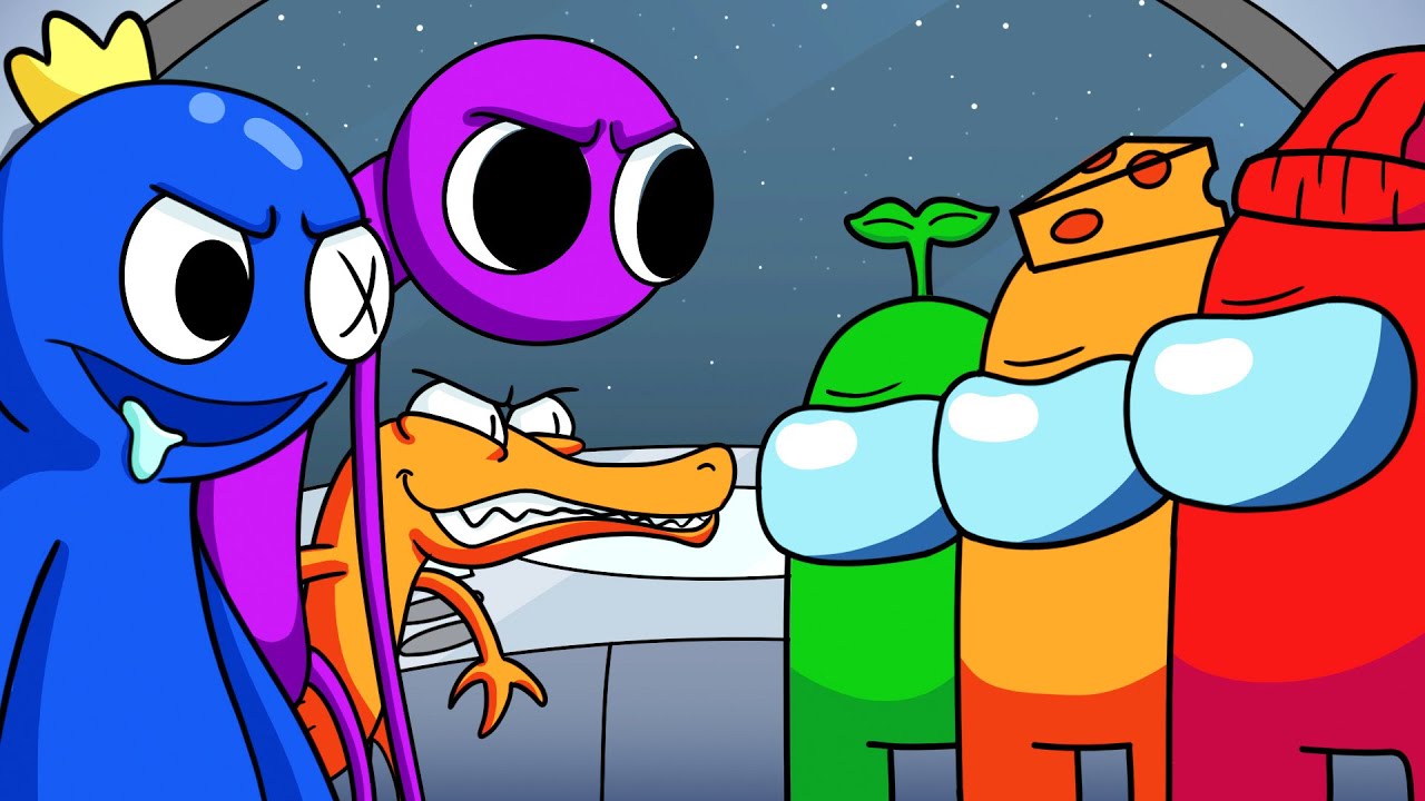 GRIMACE SHAKE Vs. GREEN! RAINBOW FRIENDS 2 ANIMATION 