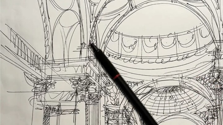 Dengan cara ini gambarnya tampak seperti sketsa itu sendiri.