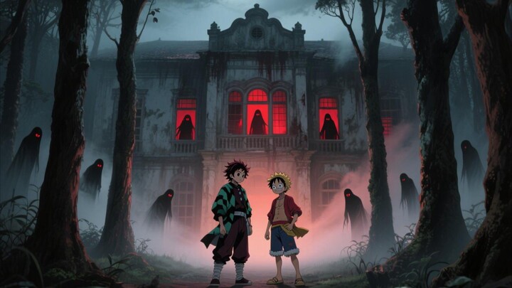 Karakter anime masuk dunia horor lokal episode 1