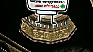 hukum menggunakan sticker whatsapp🤔