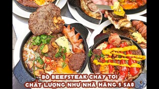 BÒ BEEFSTEAK CHÁY TỎI ngon nhức nách, chất lượng như nhà hàng 5 sao | Địa điểm ăn uống