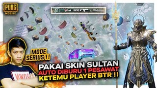 GARA2 PAKAI SKIN SULTAN AUTO DIBURU 1 PESAWAT , NGERI KETEMU PRO PLAYER BTR ?? - PUBG MOBILE