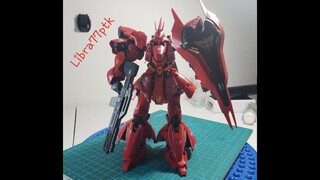 review  gundam SAZABI _ MSN-04 ( GUNDAM MODEL )