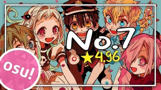 [osu!] ★4.96 Jibaku Shounen Hanako-kun OP | No.7 - Jibaku Shounen Band [Replay]