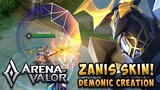 ZANIS: DEMONIC CREATION (NEW SKIN) | SS SKIN W/ SOUND | Arena of Valor | LiênQuânMobile | 傳說對決