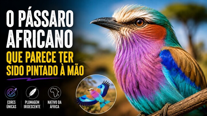 O pássaro africano que parece ter sido pintado à mão 🐦