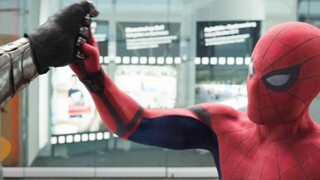 Spider-Man sangat kuat sehingga dia dapat dengan mudah menerima pukulan dari Prajurit Musim Dingin!
