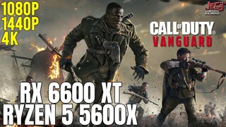 Call of Duty: Vanguard | Ryzen 5 5600x + RX 6600 XT | 1080p, 1440p, 4K benchmarks!