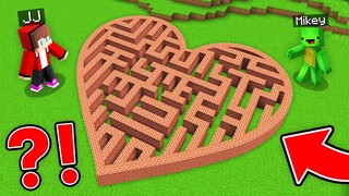 JJ and Mikey Found a HEART MAZE in Minecraft Maizen!