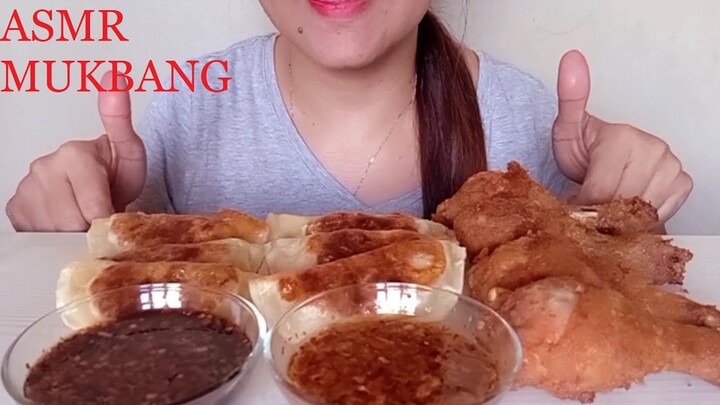 ASMR MUKBANG FRIED CHICKEN AND DUMPLINGS | EATING SHOW | NO TALKING