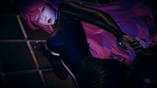 [MMD·3D] Ahri's sexy dance in tight suits
