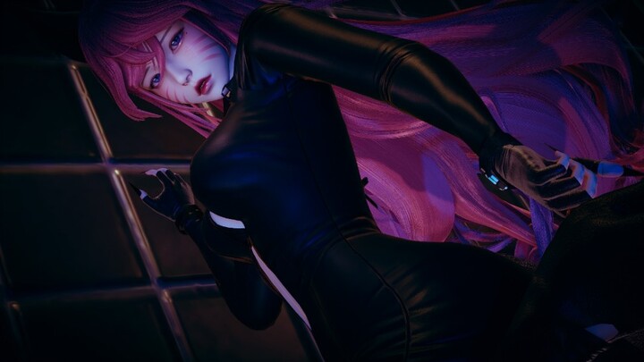 [MMD·3D] Ahri pakai Jaket Kulit Ketat, super seksi